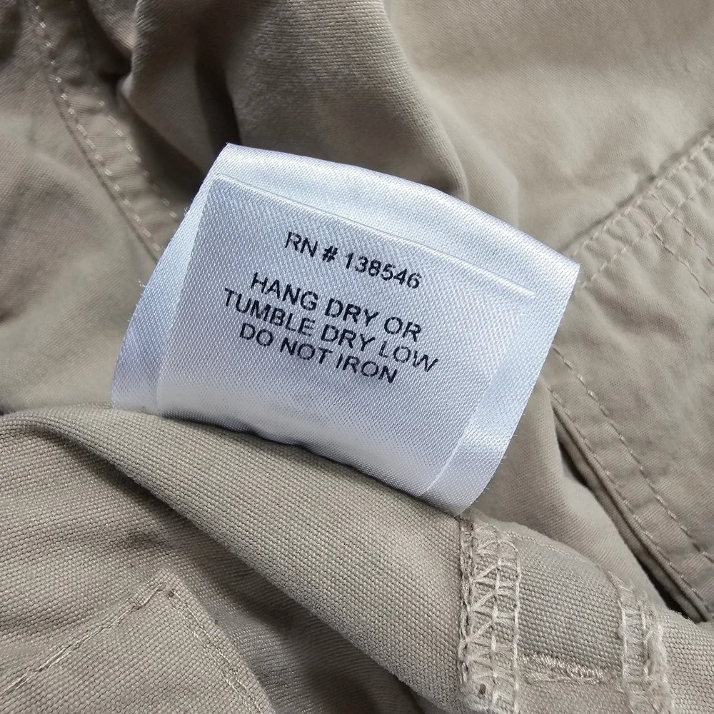 Clothing Arts Pick Pocket Proof Cargo Pants Men 42x30 Khaki Tan Travel Adventure